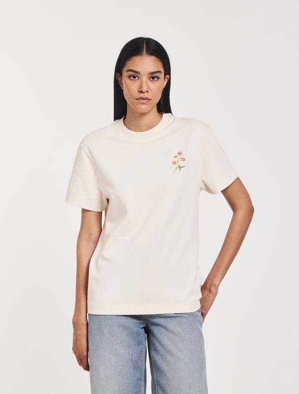 ninety percent Earth Day T-Shirt in Cream
