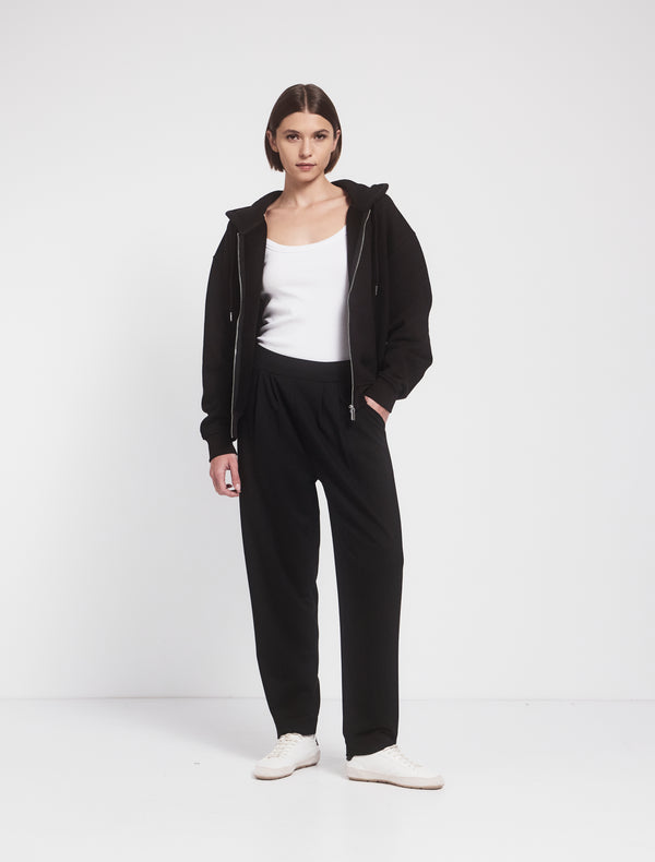 ninety percent Flax Jersey Travel Pant in Black