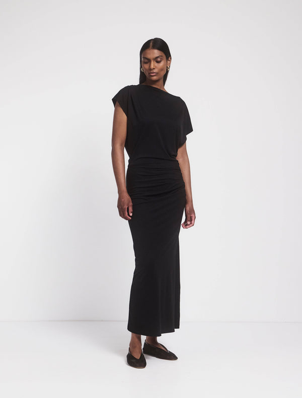 Ninety Percent Gabriel Jersey Dress In Black