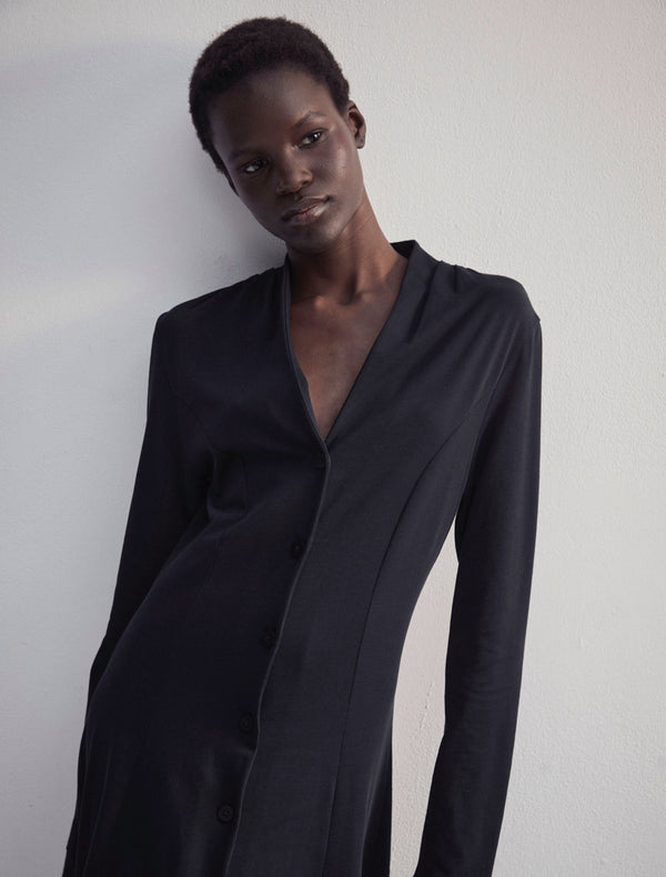 Ninety Percent Glacis Dress In Black