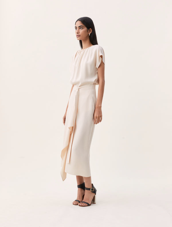 Ninety Percent Hydrus Skirt In Tahini