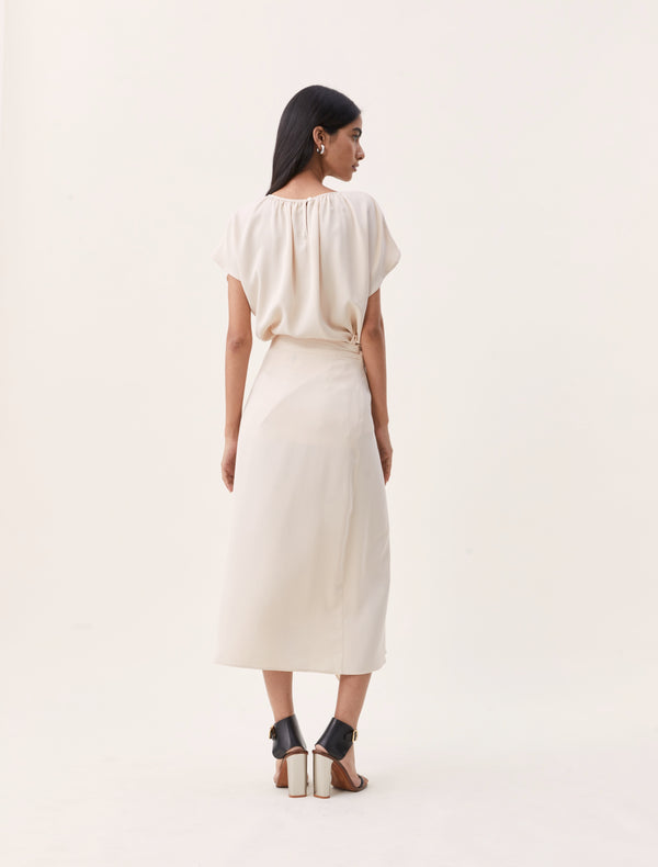 Ninety Percent Hydrus Skirt In Tahini