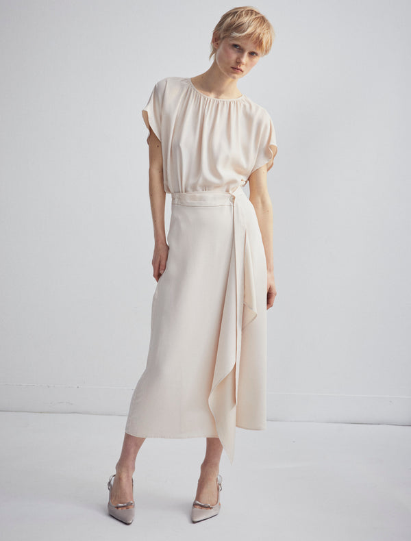 ninety percent Hydrus Skirt in Tahini