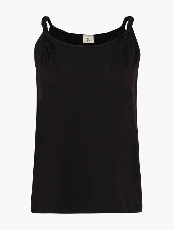 Ninety Percent Ixia Twist Tank In Black