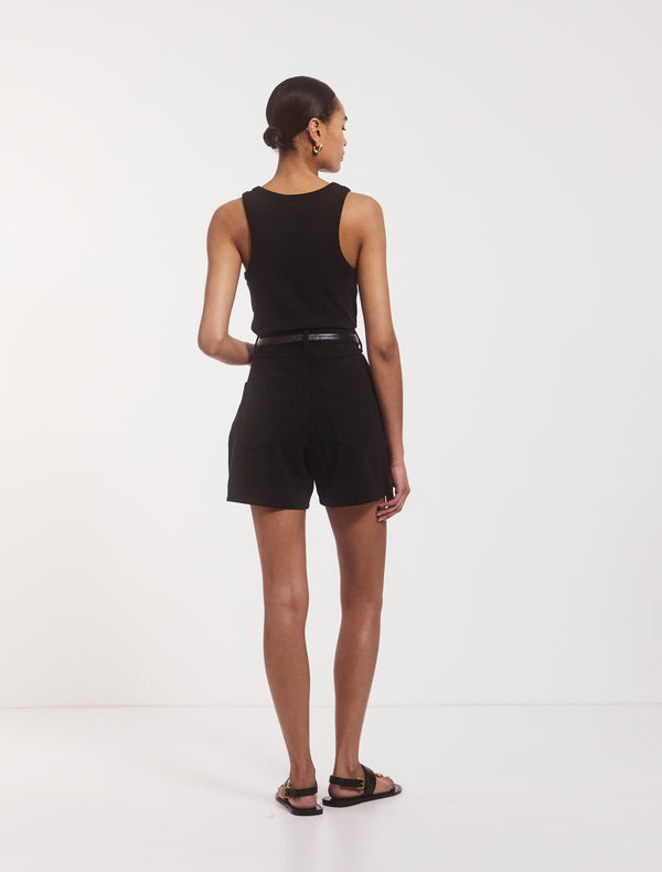 Ninety Percent Organic Cotton Shorts In Black