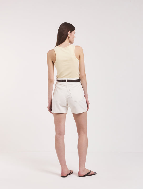 Ninety Percent Organic Cotton Shorts In Off White