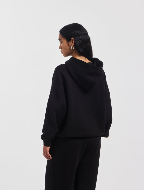 Ninety Percent Oversized Hoodie In Black