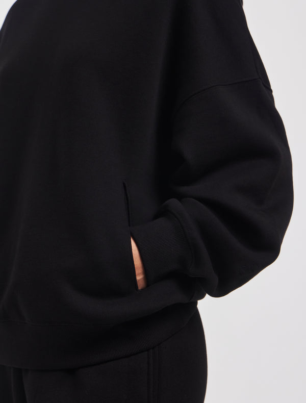 Ninety Percent Oversized Hoodie In Black