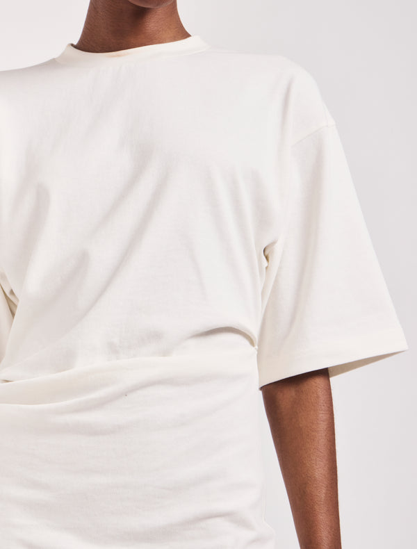 Ninety Percent Raya T-Shirt Dress In Off White