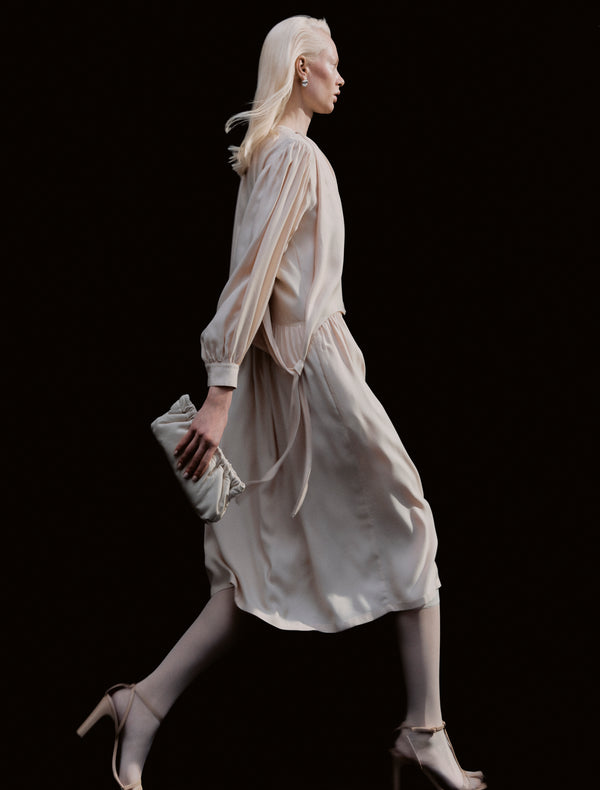 Ninety Percent Romulus Dress In Tahini