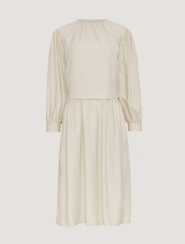 Ninety Percent Romulus Dress In Tahini