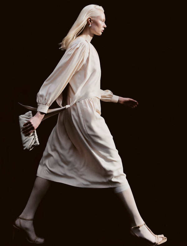 ninety percent Romulus Dress in Tahini