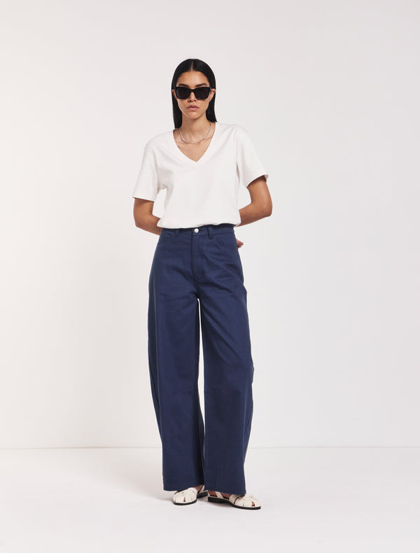 Ninety Percent Sofia Barrel Leg Jean In Nightime