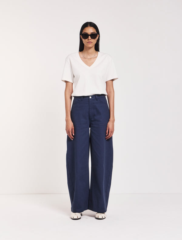 ninety percent Sofia Barrel Leg Jean in Nightime