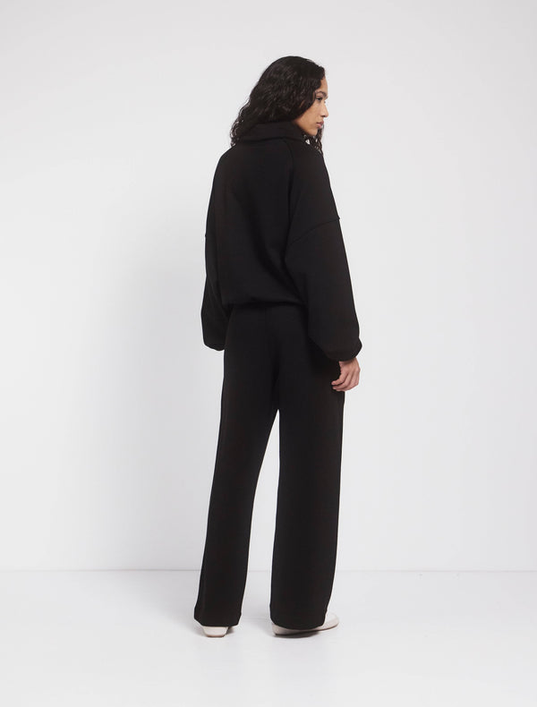 Ninety Percent Straight Leg Sweatpant In Black