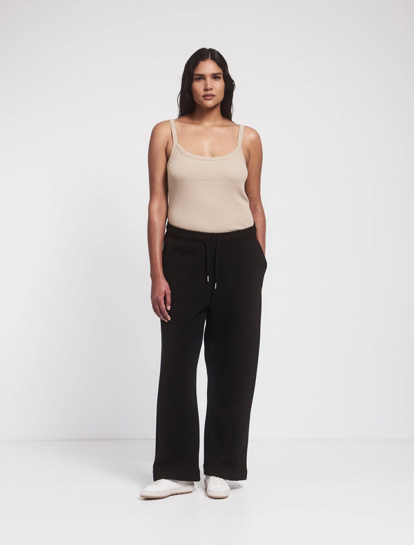 Ninety Percent Straight Leg Sweatpant In Black