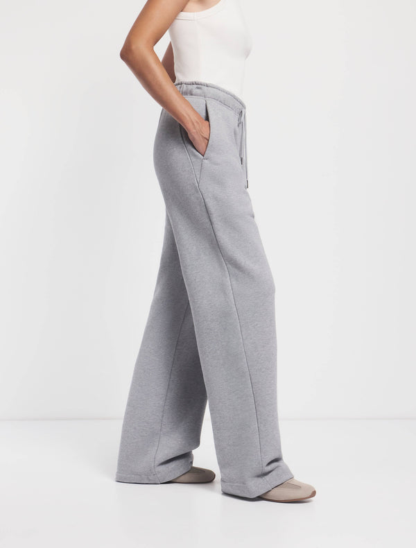 ninety percent Straight Leg Sweatpant in Grey Marl