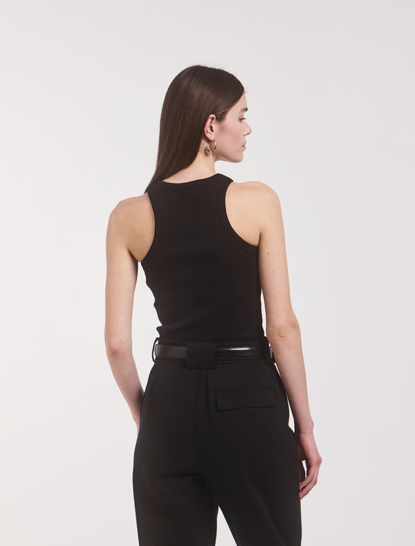 Ninety Percent Super Compact Rib Tank In Black