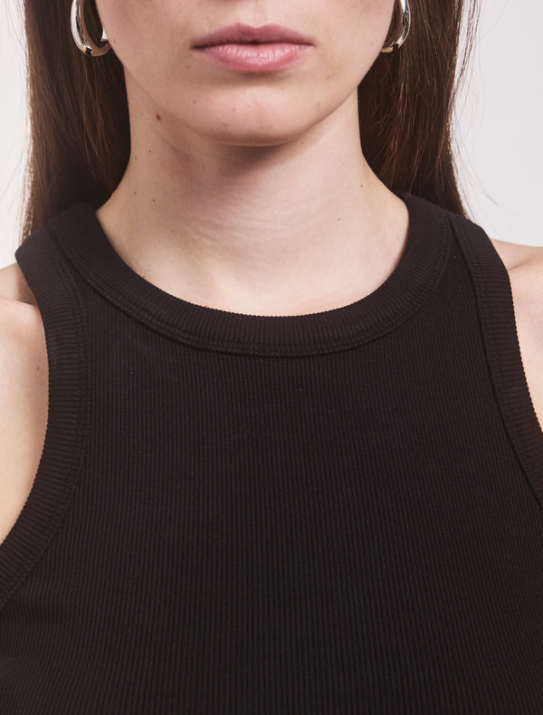 Ninety Percent Super Compact Rib Tank In Black