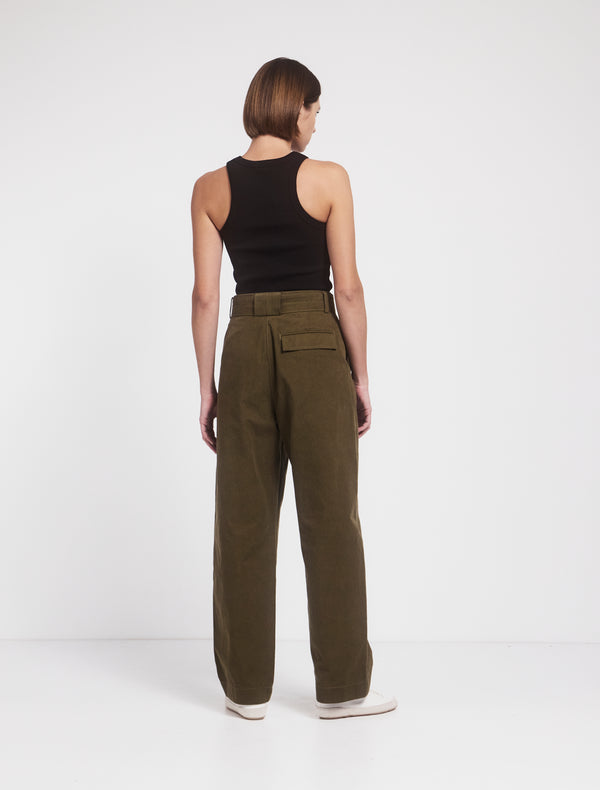 Ninety Percent Tino Cargo Pant In Moss