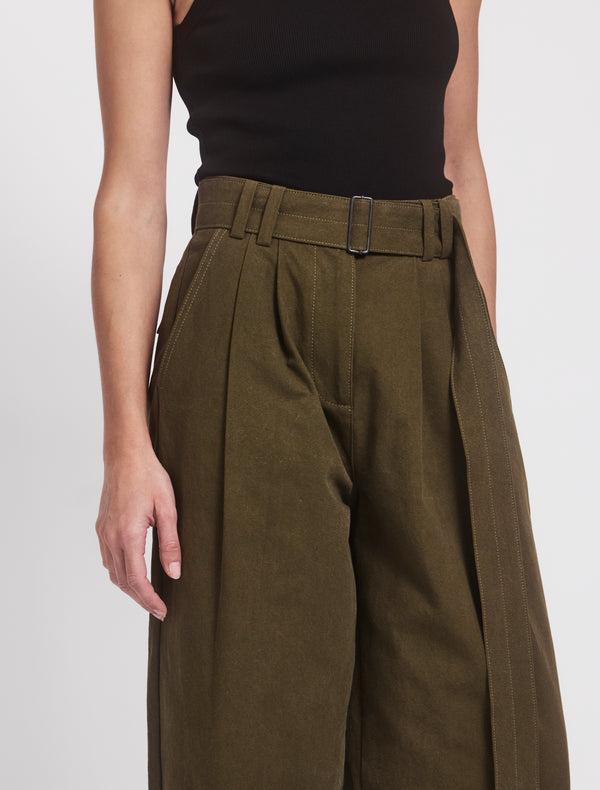 Ninety Percent Tino Cargo Pant In Moss