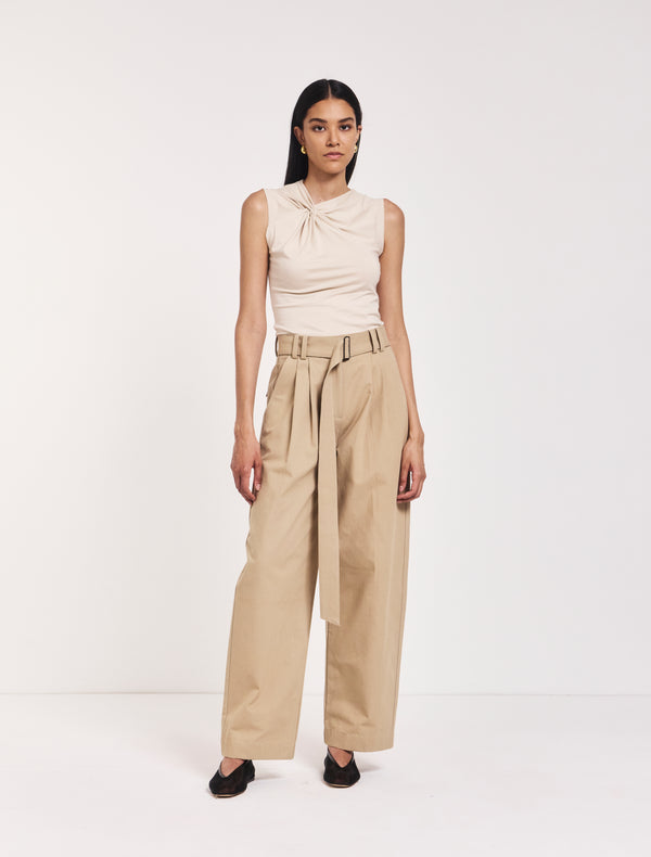 Ninety Percent Tino Cargo Pant In Taupe