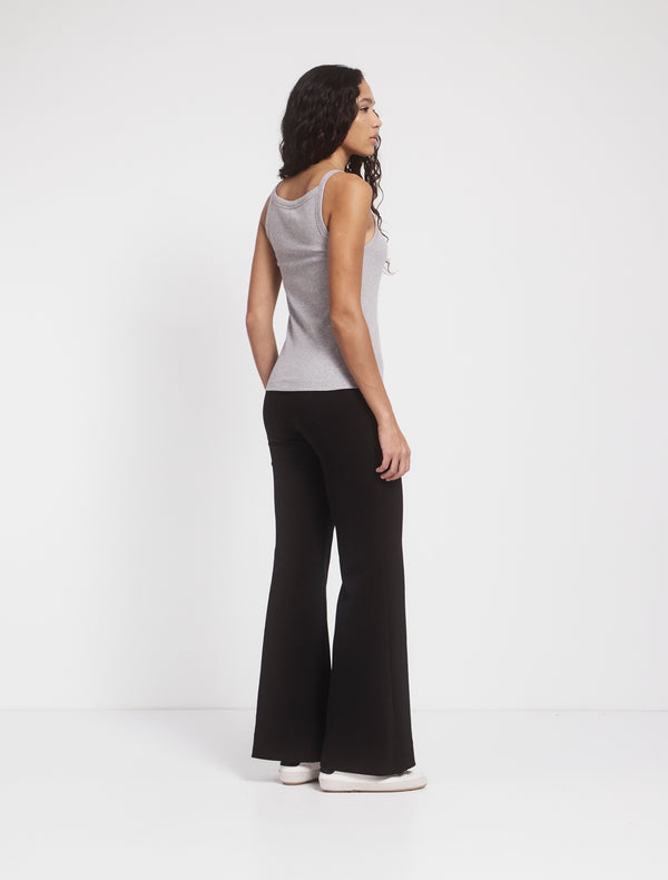 Ninety Percent Wide Leg Travel Pant In Black