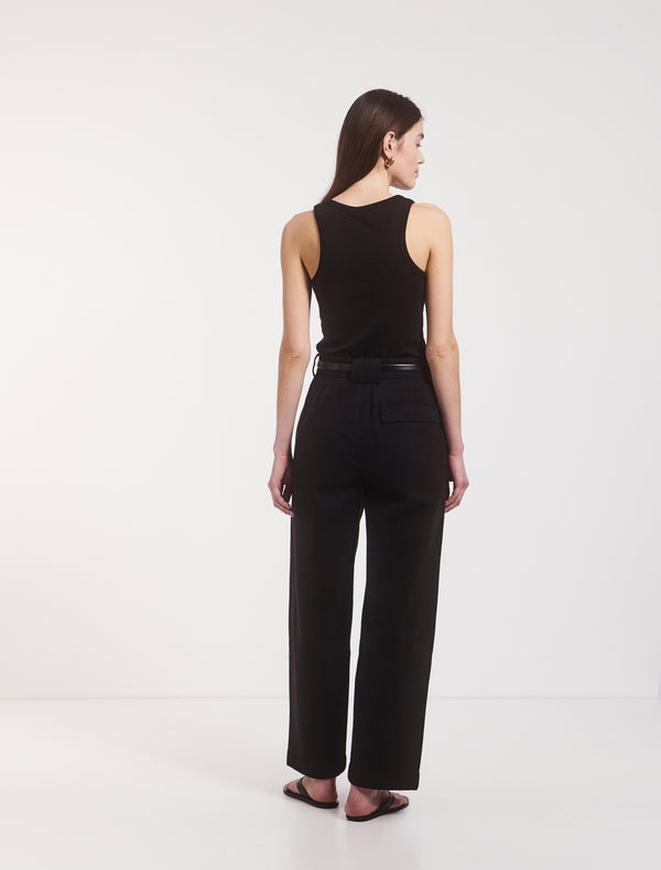 Ninety Percent Organic Cotton Denim Trousers In Black