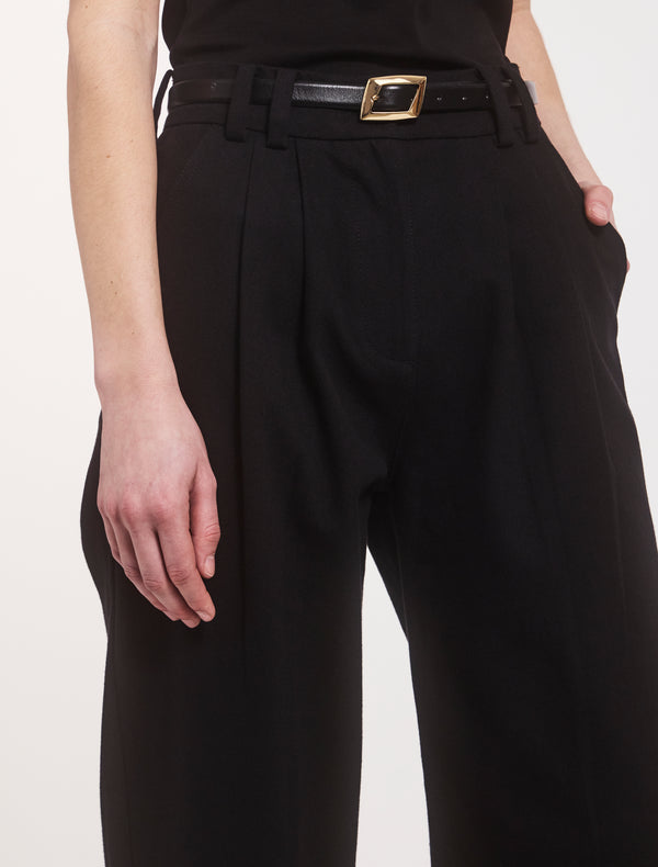 Ninety Percent Organic Cotton Denim Trousers In Black