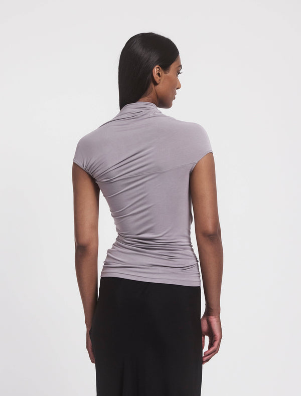 Ninety Percent Scarab Micromodal Cut Out Top In Dusk