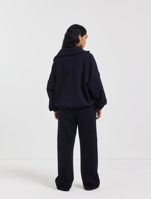 Ninety Percent Straight Leg Sweatpant In Darkest Navy