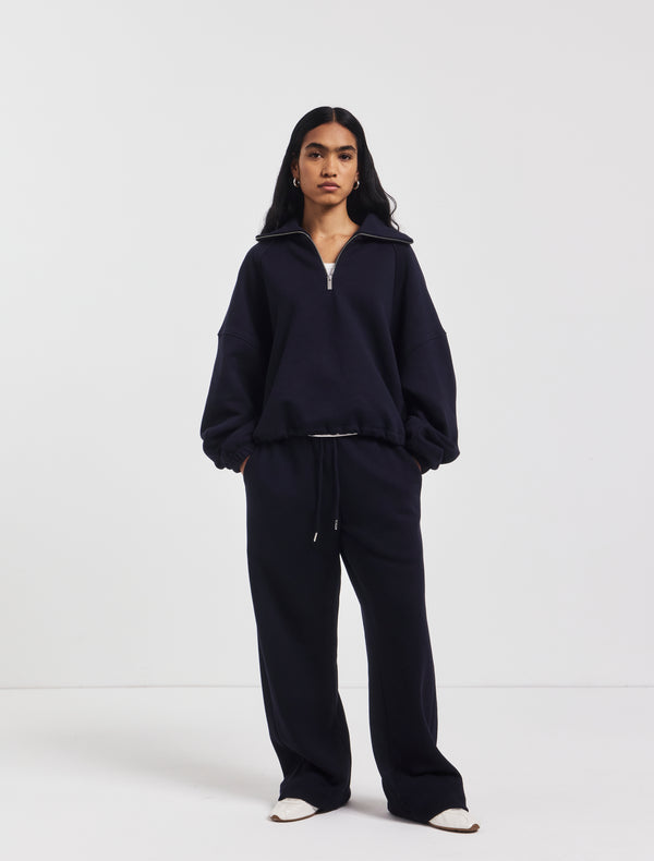 ninety percent Straight Leg Sweatpant in Darkest Navy