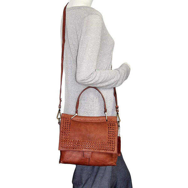 Nino Bossi Alexis Leather Satchel