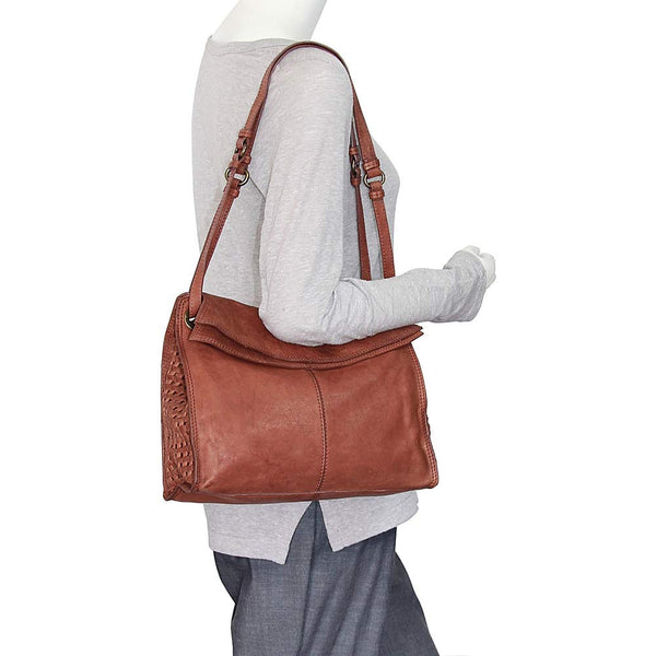 Nino Bossi Briella Leather Shoulder Bag