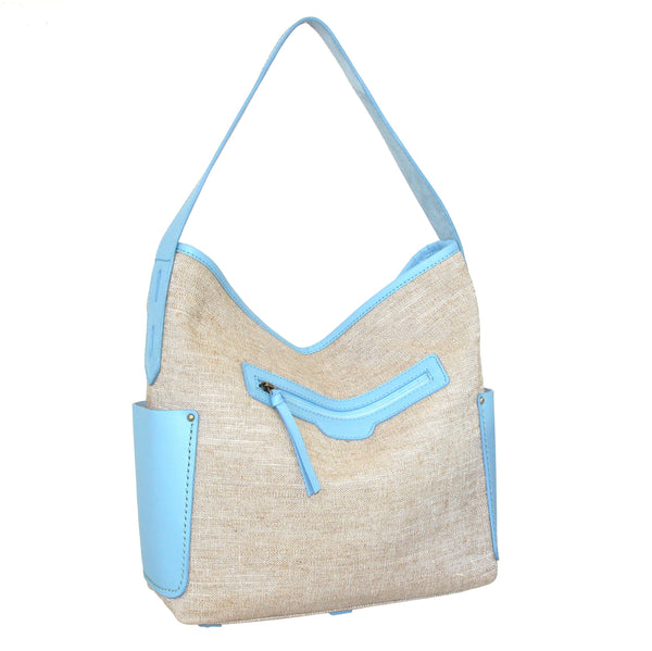 Nino Bossi Caprice Linen/Leather Hobo