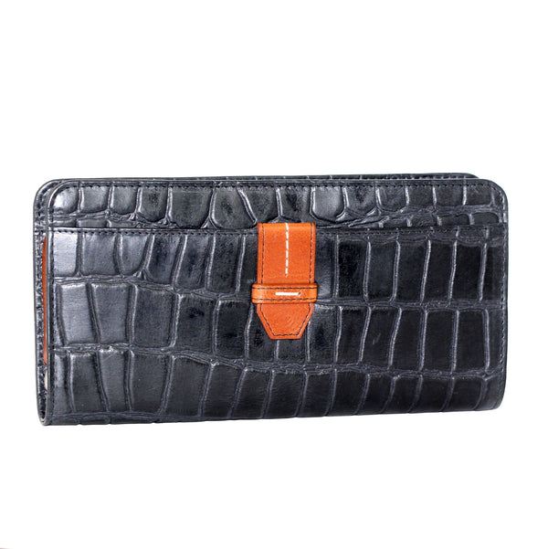 nino bossi Croc Zip Around Wallet
