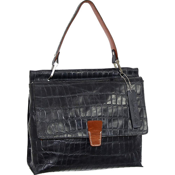 nino bossi Ellie Leather Satchel (Black)