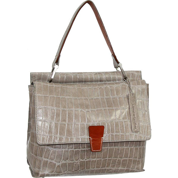 nino bossi Ellie Leather Satchel (Stone)