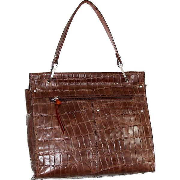 Nino Bossi Ellie Leather Satchel (Walnut)