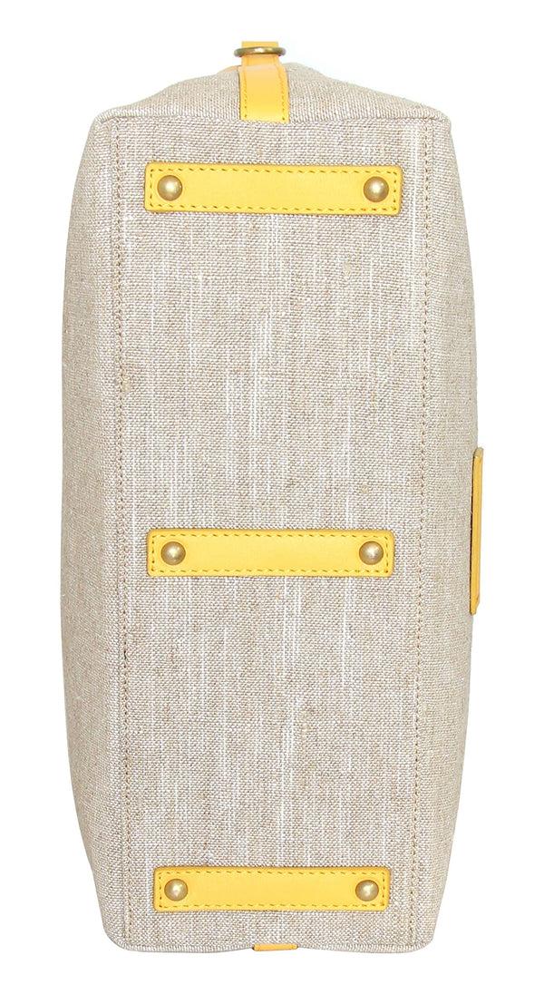 Nino Bossi Emelia Linen/Leather Tote