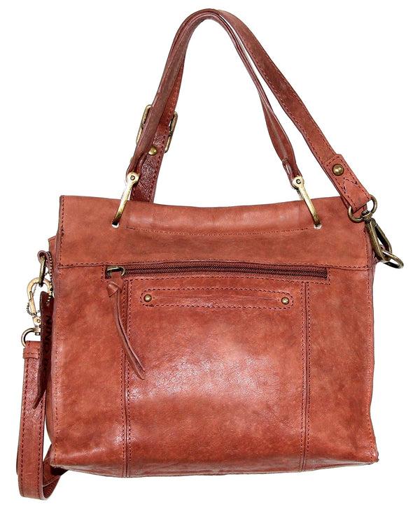 Nino Bossi Nino Bossi Handbags Nino Bossi Alexis Leather Satchel Taupe