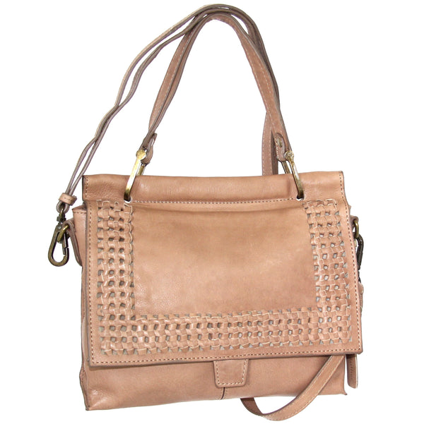 nino bossi Nino Bossi Handbags Nino Bossi Alexis Leather Satchel Taupe