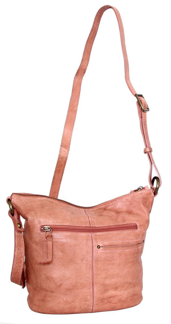 Nino Bossi My Small Ribbed Leather Crossbody Bag