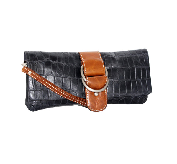 nino bossi Nichole Leather Clutch