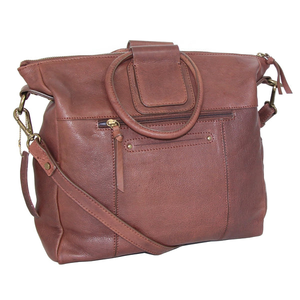 Nino Bossi Tonya's Ring Leather Tote