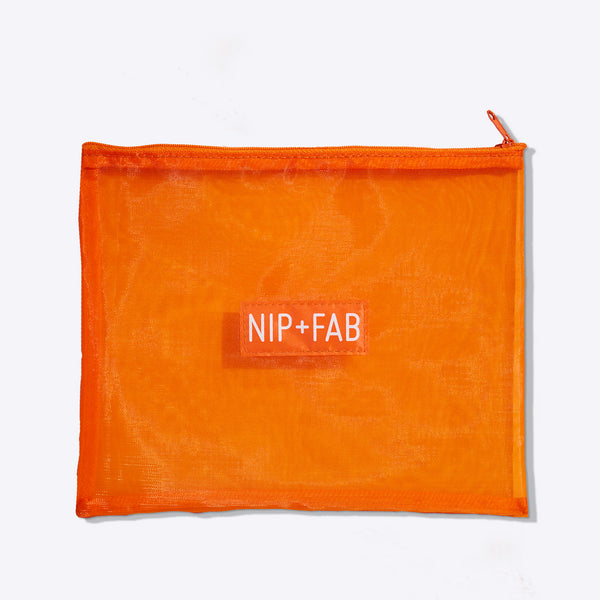 nip fab Orange Mesh Bag