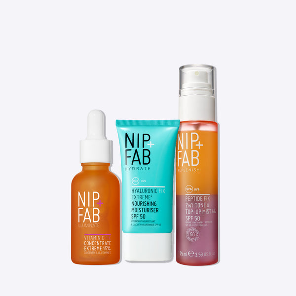 nip fab Peptide Fix Morning Defence Routine Kit