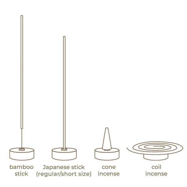 Nippon Kodo 4 WAY Brass Incense Holder For Bamboo And Japanese Incense Coil And Cone