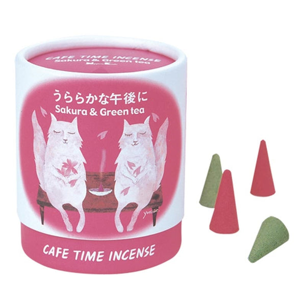 nippon kodo CAFE TIME INCENSE - Bright Afternoon (Cherry Blossom & Green Tea) 10 cones
