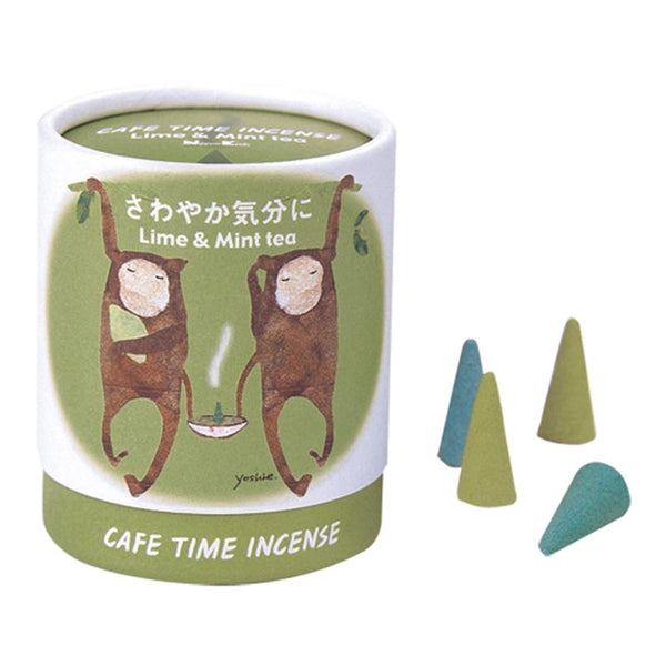 nippon kodo CAFE TIME INCENSE - Refreshed Mood (Lime & Mint tea) 10 cones
